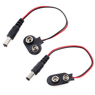 Dây đế pin 9V đầu ra jack dc đực