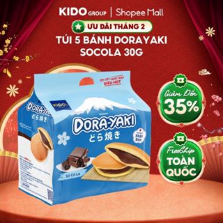 Túi 5 Bánh Dorayaki Sô Cô La 30g - Cấu trúc bánh siêu mềm mịn, chuẩn Bakery