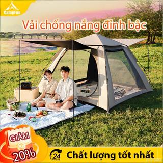 Lều cắm trại dày dặn chống thấm nước, lều tự giãn nở có mái che chống tia UV dành cho du lịch cắm trại dễ dàng mang đi
