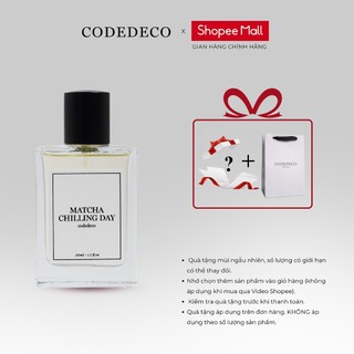 Tinh dầu thơm unisex CODEDECO Matcha Chilling Day 50ml  - Gợi cảm, Thanh mát, Tươi mới