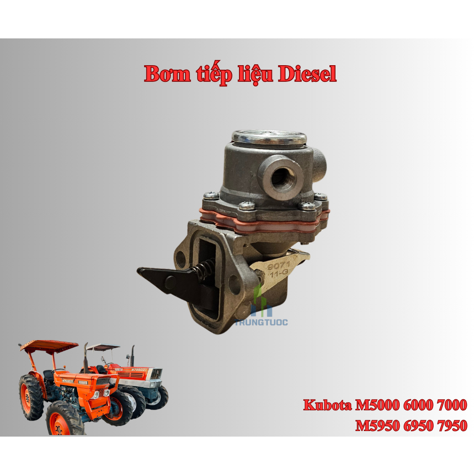 Bơm Tiếp Liệu Diesel Vỏ Nhôm Kubota M5000 M6000 M7000 M5950 6950 7950 – Bơm Dầu Máy Cày