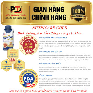 Sữa Công Thức Dinh Dưỡng NUTRICARE GOLD 200ML Giúp Ngủ Ngon Hỗ Trợ Tim Mạch Cơ Xương Khớp Dễ Hấp Thụ Tiêu Hoá Tốt