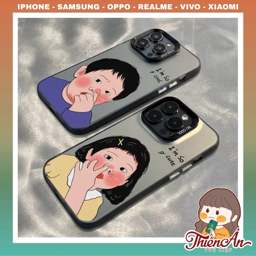 SCD89 - Cặp Đôi Hài Hước - Ốp lưng iPhone Samsung Oppo Realme Vivo Xiaomi - Alothienan