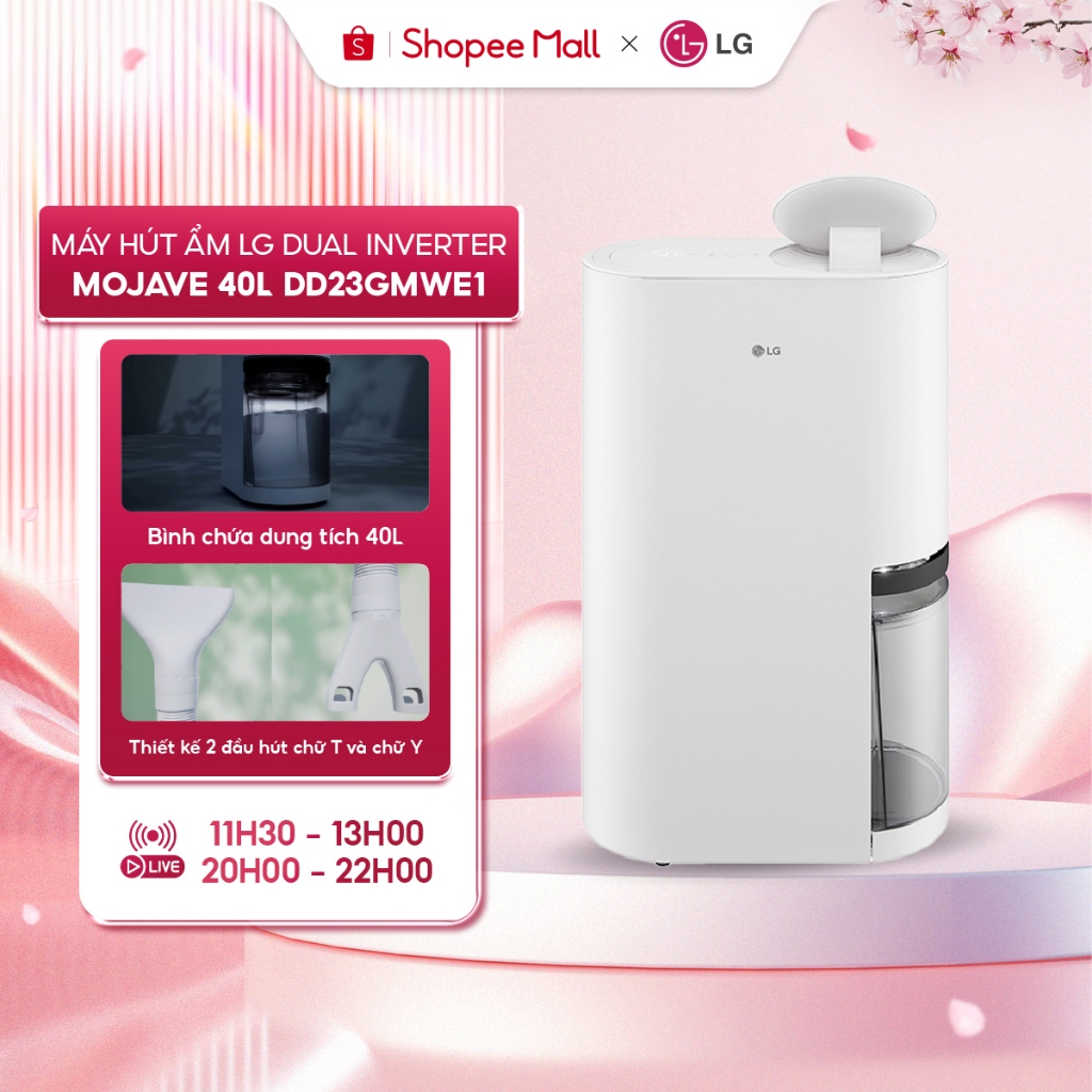[KOLs Live] Máy hút ẩm LG Dual Inverter Mojave 40L DD23GMWE1