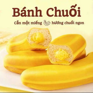 Bánh Chuối 1kg (15-17) Bánh phô mai chuối siêu thơm ngon Snack Ăn Vặt Food Thức Ăn Bánh Quy