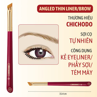 Cọ Kẻ Mắt/Cọ Viền Mắt Phẩy Sợi, Tém Mày Chuẩn Xác CHICHODO Angled Thin Liner/Brow Brush C130