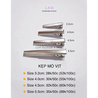 [Set 20-50c] Phôi kẹp tóc kim loại (Hàng loại đẹp)