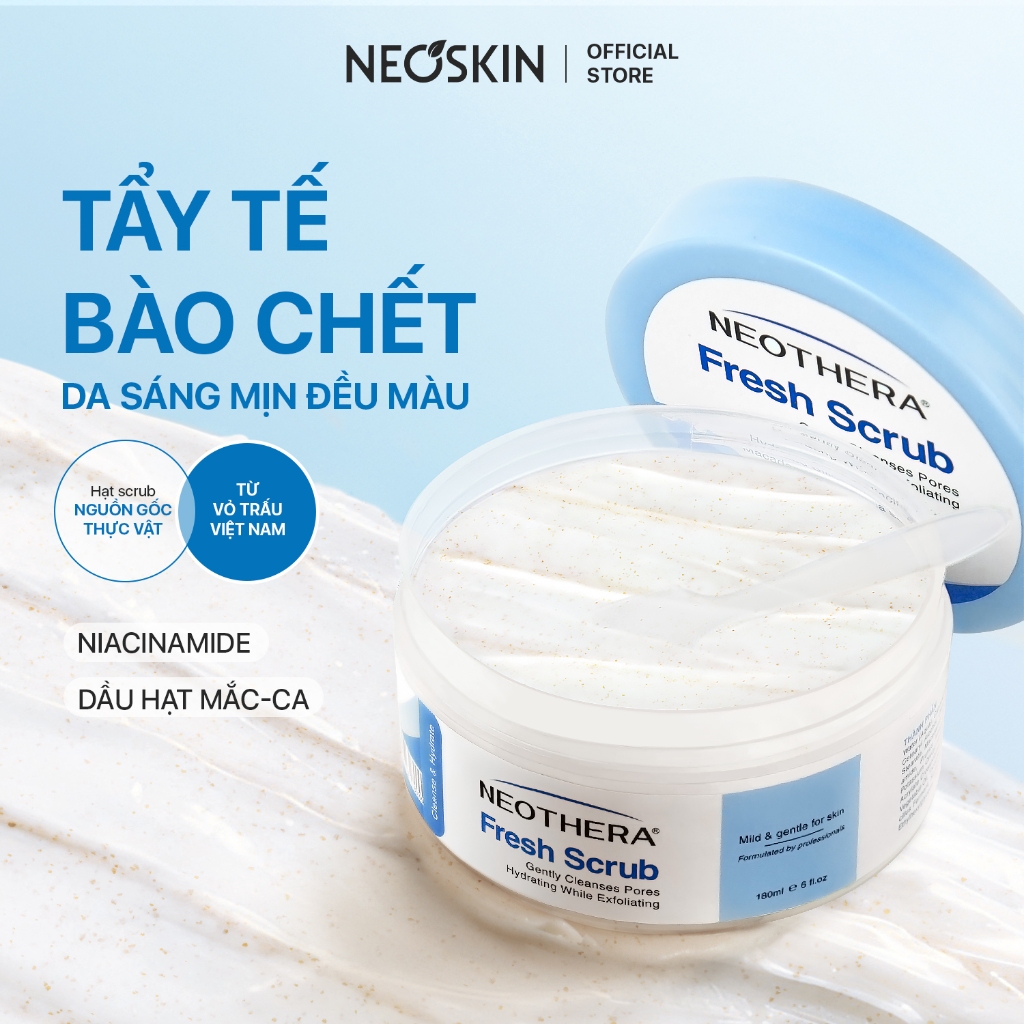 Tẩy tế bào chết NEOTHERA Fresh Scrub hỗ trợ dưỡng sáng đều màu da 180ml