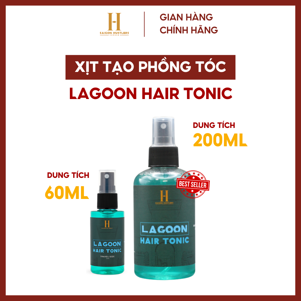 Xịt tạo phồng tóc, bảo vệ tóc khỏi nhiệt Saigon Hustlers Pomade - Lagoon Hair Tonic