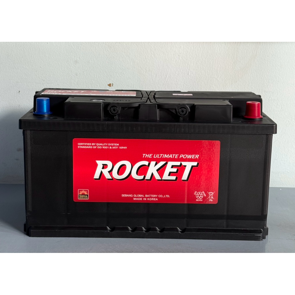 Bình ắc quy 12v khô miễn bảo dưỡng ROCKET SMF 60004, 12V-100AH