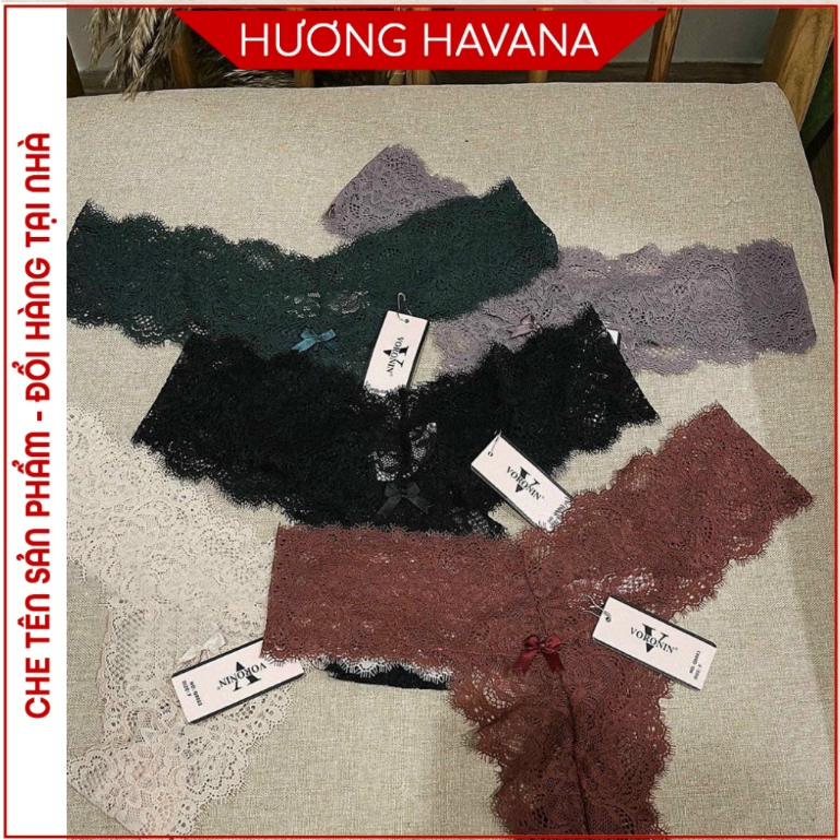 Quần lọt khe ren mịn dáng chữ T, quần chip nữ gợi cảm Havana FLQ98