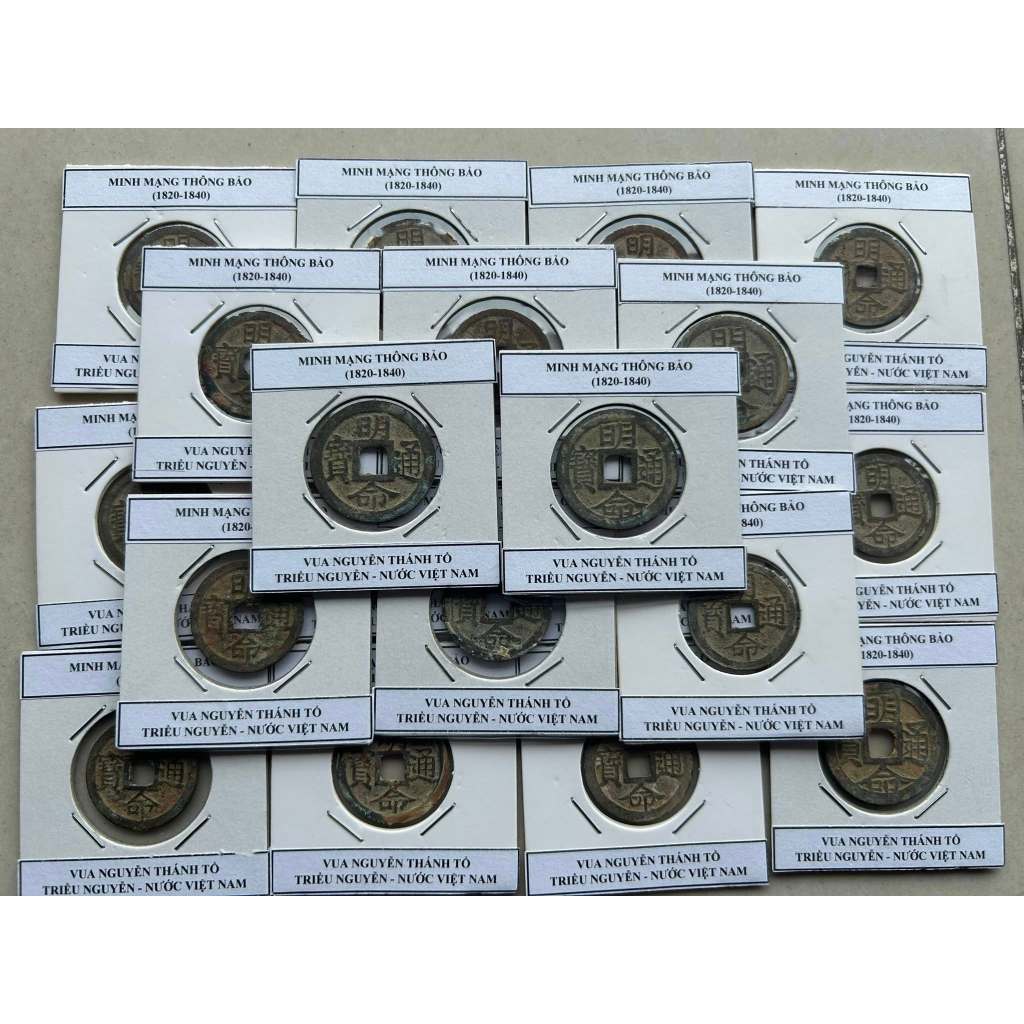 đồng xu minh mạng thông bảo triều nguyễn việt nam ( xu đẹp chuẩn cổ)