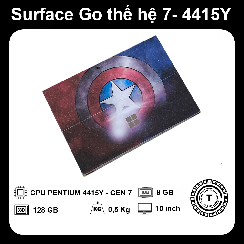 PHIÊN BẢN GIỚI HẠN (CAPTAIN AMERICA) Máy tính bảng Surface Go | Intel thế hệ 7 4415Y | 8GB/128GB