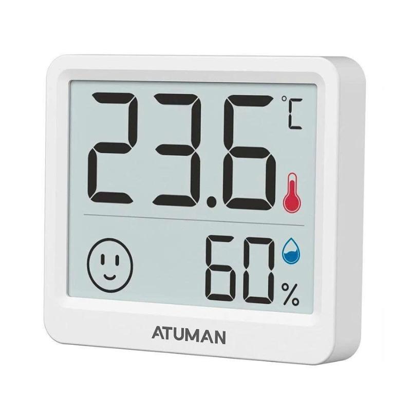 Máy đo độ ẩm nhiệt độ Atuman THmini với màn hình LCD 2,5 inch