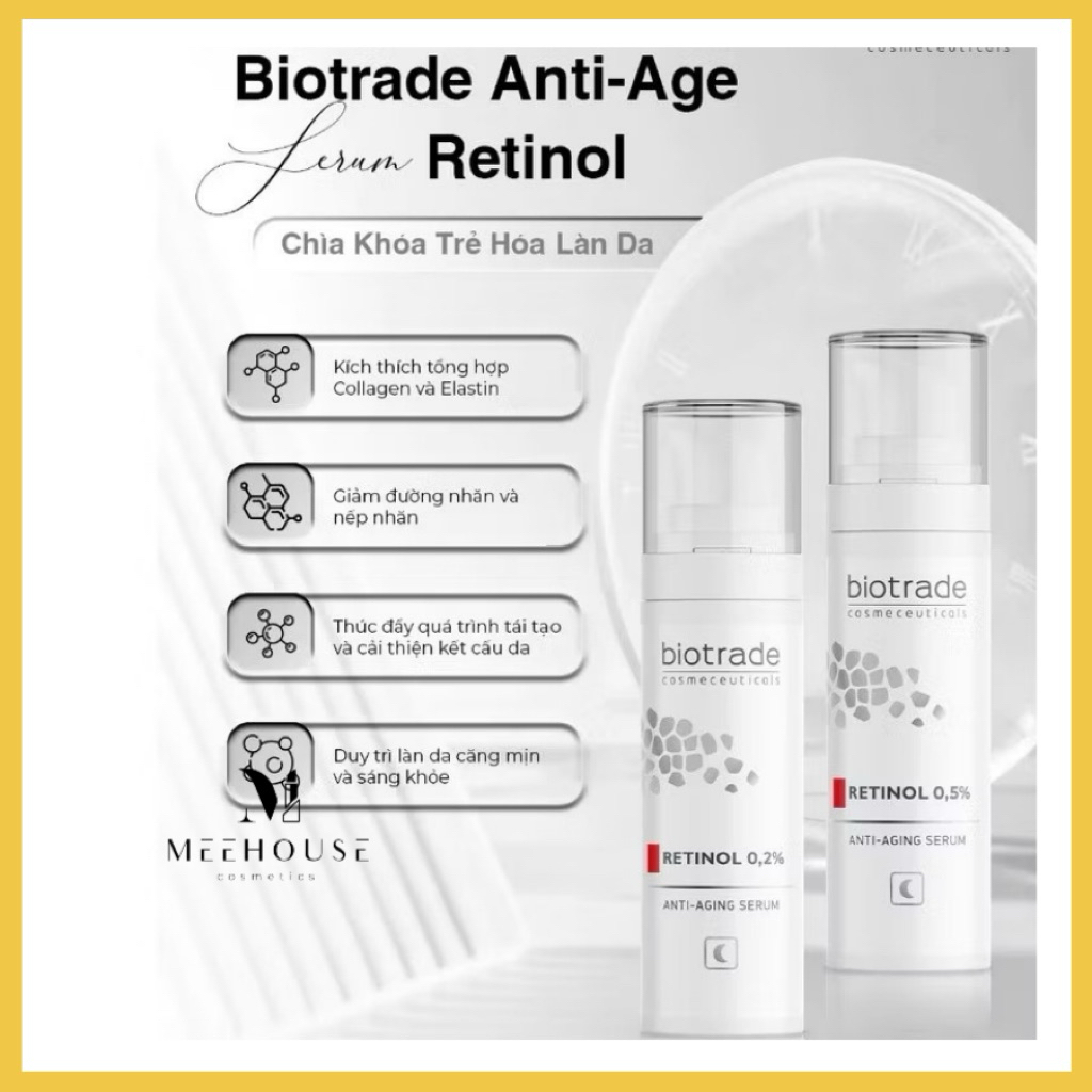 Serum Tinh chất hỗ trợ trẻ hóa căng bóng dành Biotrade Anti-Aging Retinol 0,2%