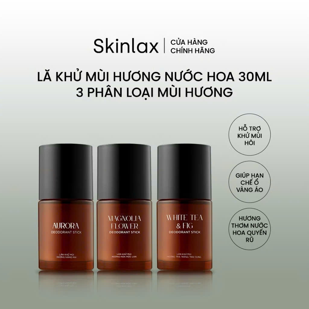 Serum Khử Mùi Hôi Nách Hương Nước Hoa Dạng Lăn Skinlax 30ml