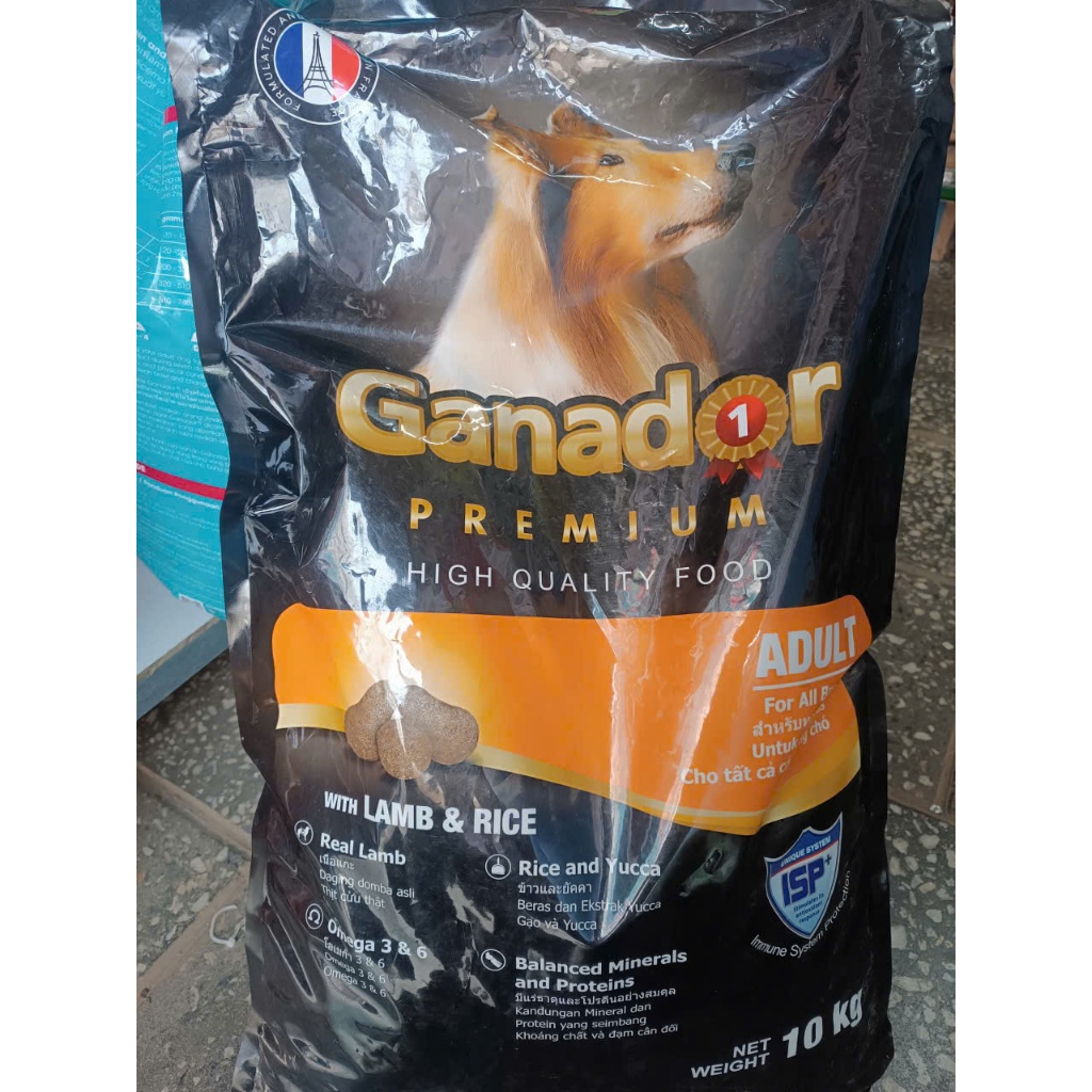 GANADOR 10Kg  CỪU VÀ GẠO Thức Ăn Hạt Chó Chó Ganador Cung Cấp Nhiều Dinh Dưỡng