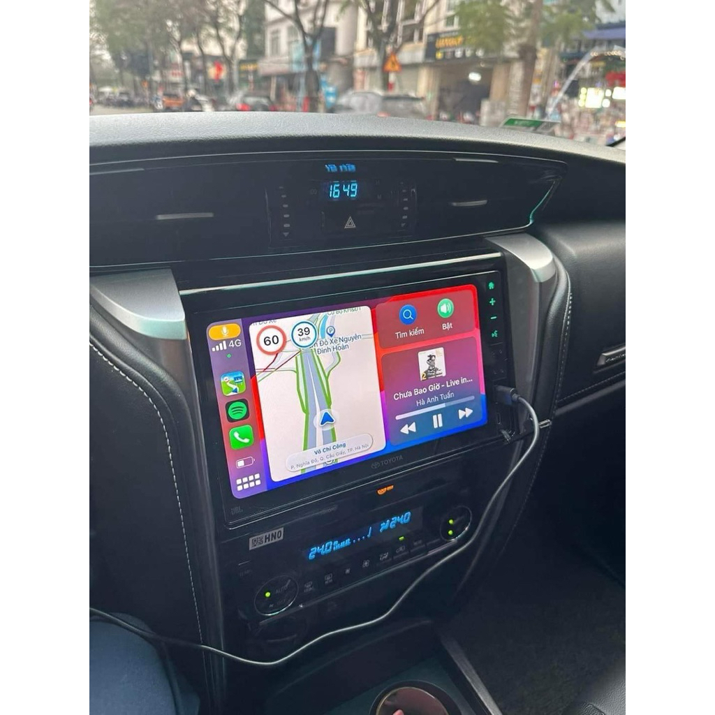 Mặt dưỡng 9 inch Toyota Fortuner 2018-2026 (Lắp màn 9inch chính hãng)