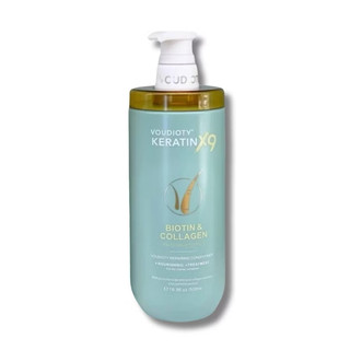 Dầu Gội Xả Voudioty Keratin x9 500ml Biotin Collagen Chống Rụng Tóc Phục Hồi Tóc Hư Tổn