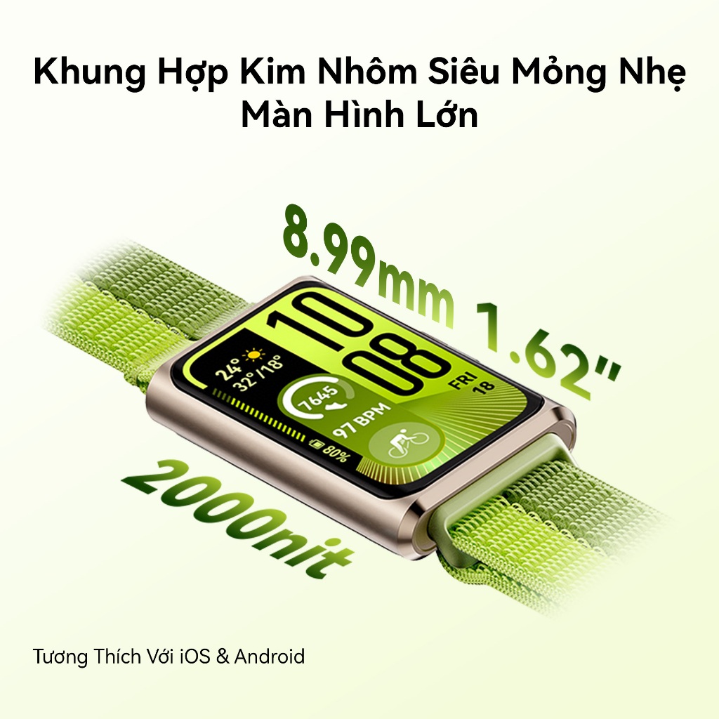Vòng Đeo Tay Thông Minh HUAWEI Band 11 Pro |Định Vị GNSS Tự Động |Màn Hình 1.62'' Độ Sáng Cao| Quản Lý Sức Khỏe Nâng Cao | BigBuy360 - bigbuy360.vn