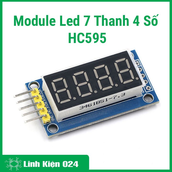 MODULE LED 7 Thanh 4 SỐ HC595