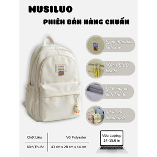 Balo học sinh cấp 2, balo nữ hàn quốc thời trang dễ thương nhiều ngăn quai đeo to khóa kéo sbs bền B554 Gaga store