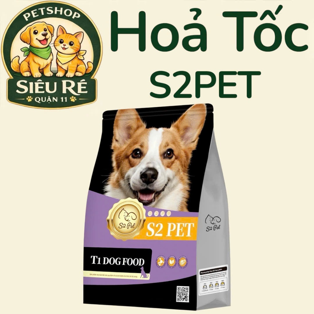 [GÓI 2.5KG] HẠT MIX TOPPING CHÓ S2 PET - T1 - S2 PET -