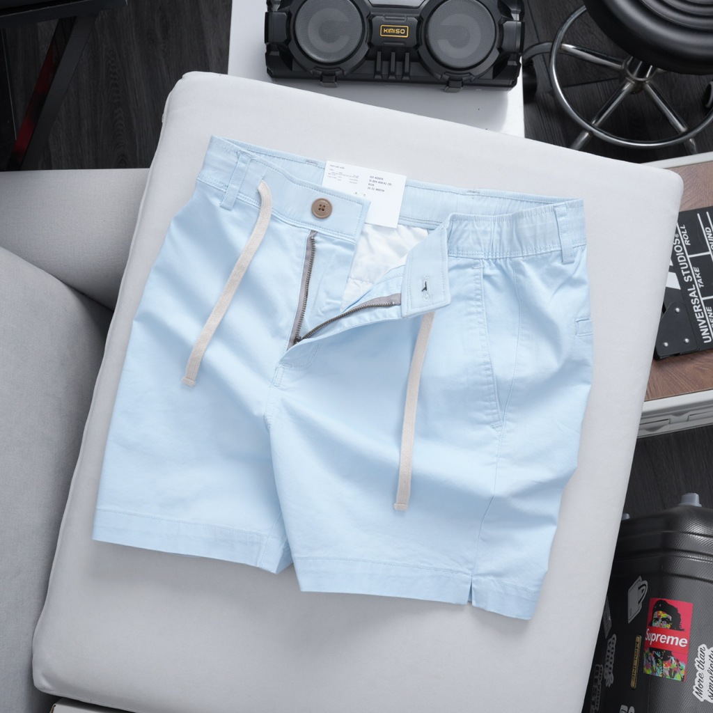 Quần Short Kaki Lưng Thun form ngắn trên gối trẻ trung năng động