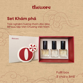 Set Nước Hoa Khám Phá Thơmore EDP 3 Chai x 5ml - Dầu Thơm Lưu Hương 8-12h | BST Văn Chương Việt Nam