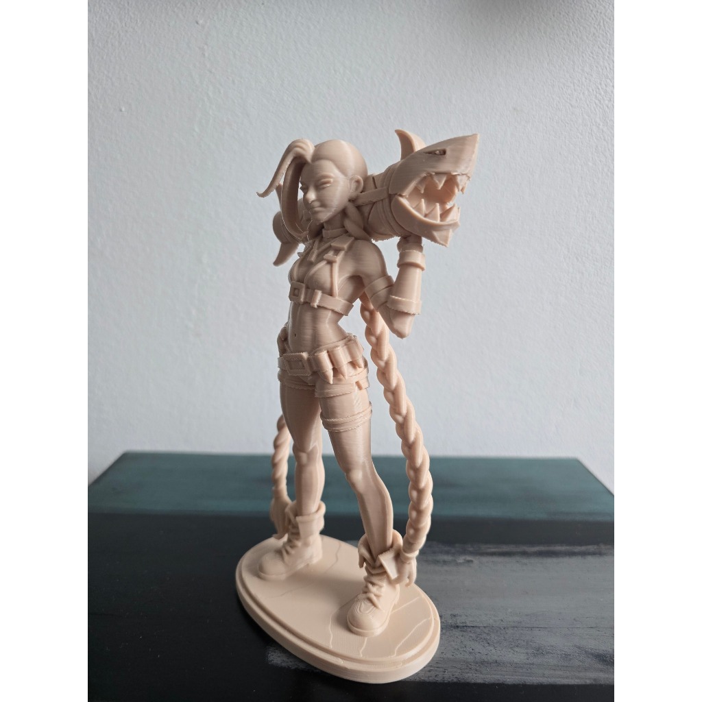 Mô Hình Jinx Arcane League Of Legends Cao Cấp, Tượng Jinx Trang Trí Bàn Làm Việc, Bàn Máy Tính Gamin