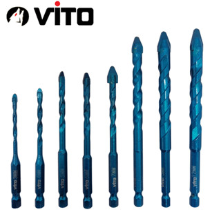 Mũi Khoan V2 Đa Năng Chuyên Gạch Men Cứng HEX-9 Độ Cứng HRC 40 VITO VT00014