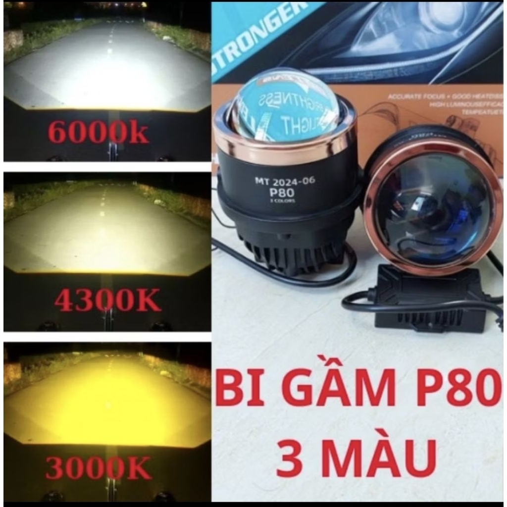 Bi gầm 3 màu 3.0 P80 có  pat gắn.