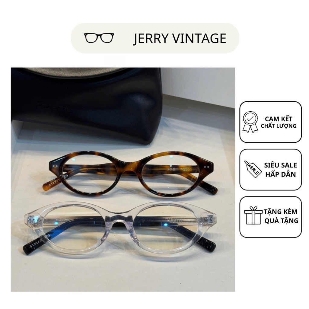 Kính mắt thời trang Jerry MM111 chống ánh sáng xanh Fullbox