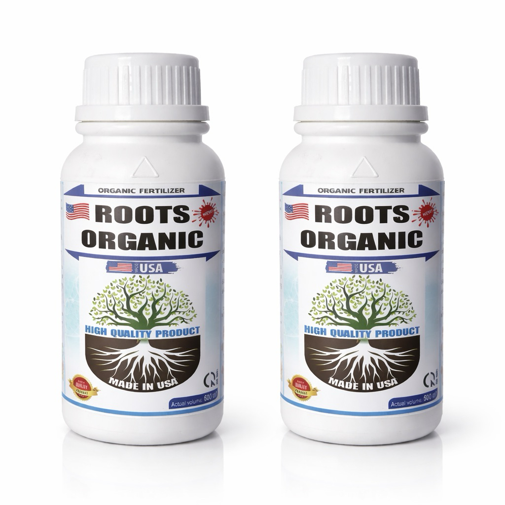 [2 chai] ROOTS ORGANIC Phân bón hữu cơ (500ml) - Cung cấp dinh dưỡng, cải tạo đất, kích thích ra nụ,