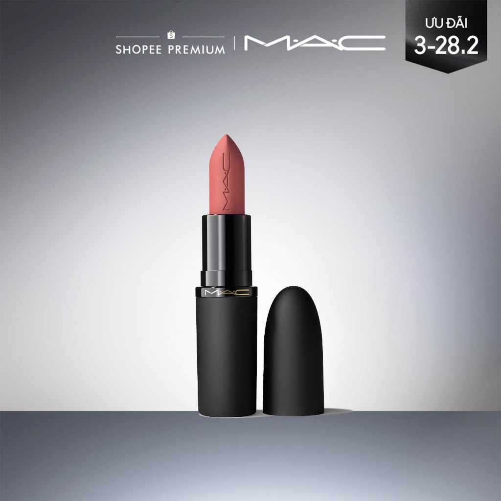 Son thỏi MAC Powder Kiss Hazy Matte Lipstick | Bền màu, ẩm mịn suốt 10H