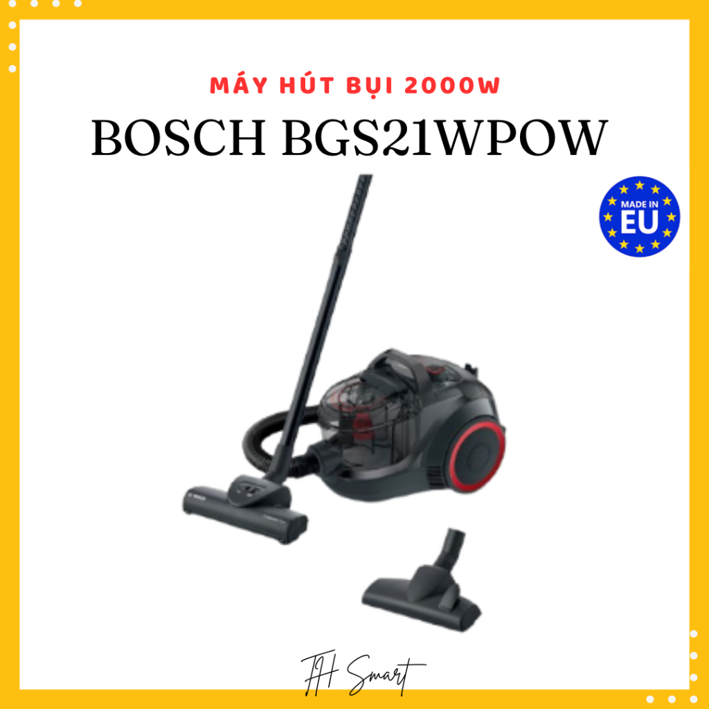 Máy Hút Bụi Gia Đình Có Dây BOSCH BGS21WPOW 2000W Made in EU