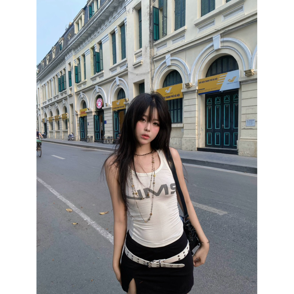 ÁO NMS BASIC TANKTOP (TRẮNG / NÂU RÊU / XÁM)