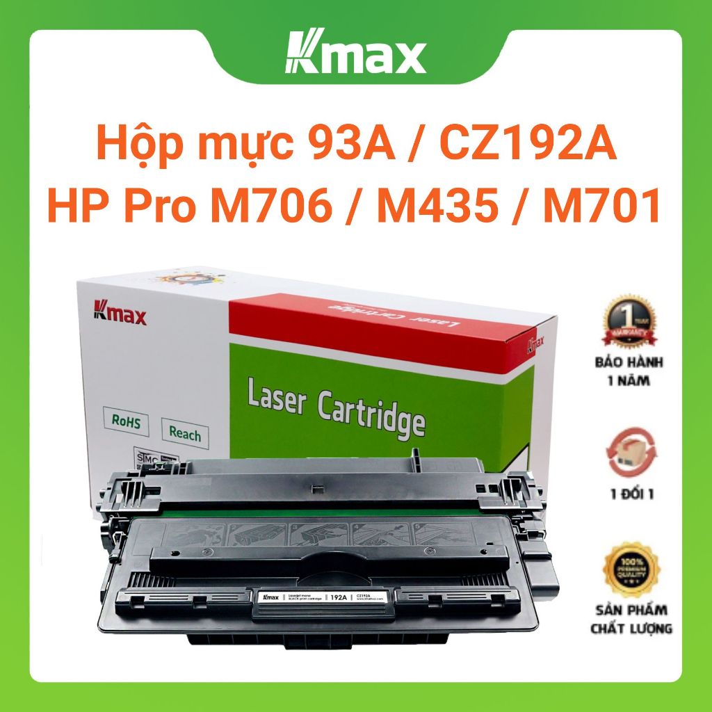 Hộp mực HP M706 / M435 / M701 series mã 93A / CZ192A || Kmax