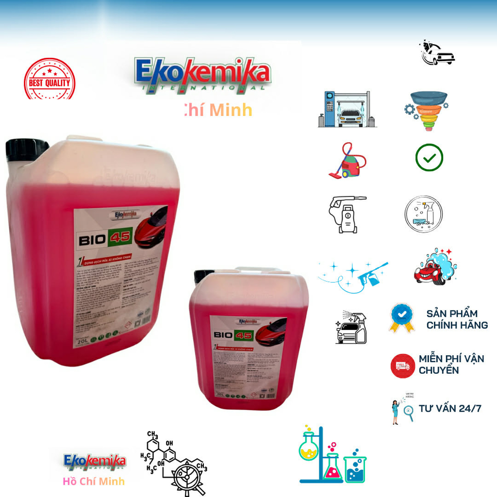 Dung dịch rửa xe không chạm bio 45 Ekokemika