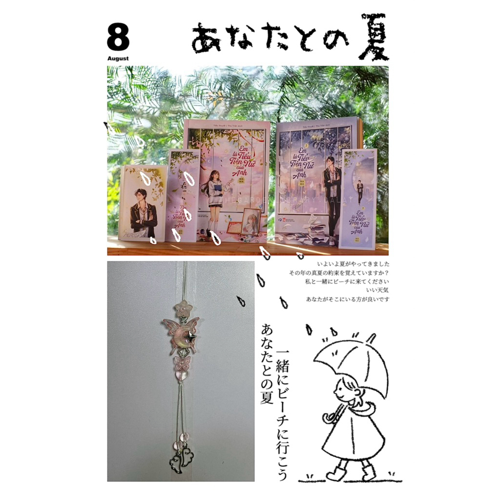 móc khoá ,  dây treo điện thoại vòng cổ , dây chuyền , vòng tay handmade truyện ngôn tình Em là tiểu