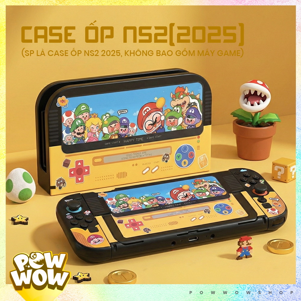 SWITCH2 Case Ốp Máy / Ốp Dock Dành Cho Máy Game Cầm Tay Nintendo Switch 2 (2025) Chủ Đề Game Mario S