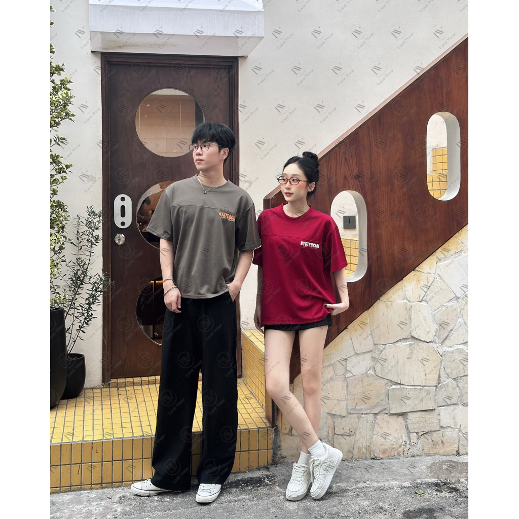 (DEAR) Aó thun Form Boxy Nam Nữ, Unisex Local Brand Lumi Wear, Aó thun in 2 mặt HYSTERCIAL, Chất Polyester Cổ Tròn | BigBuy360 - bigbuy360.vn