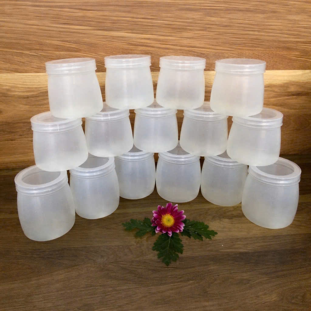 50 hũ sữa chua 160ml hũ nhựa kèm nắp hũ nhựa dày