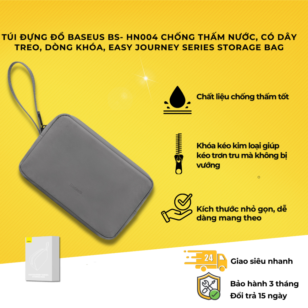 Túi Đựng Phụ Kiện Chống Thấm Nước Baseus Easy Journey Series Storage Bag