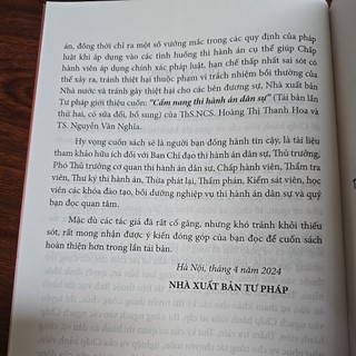 Sách - Cẩm nang thi hành án dân sự (tái bản lần thứ hai, có sửa đổi, bổ sung) (NXBTP)