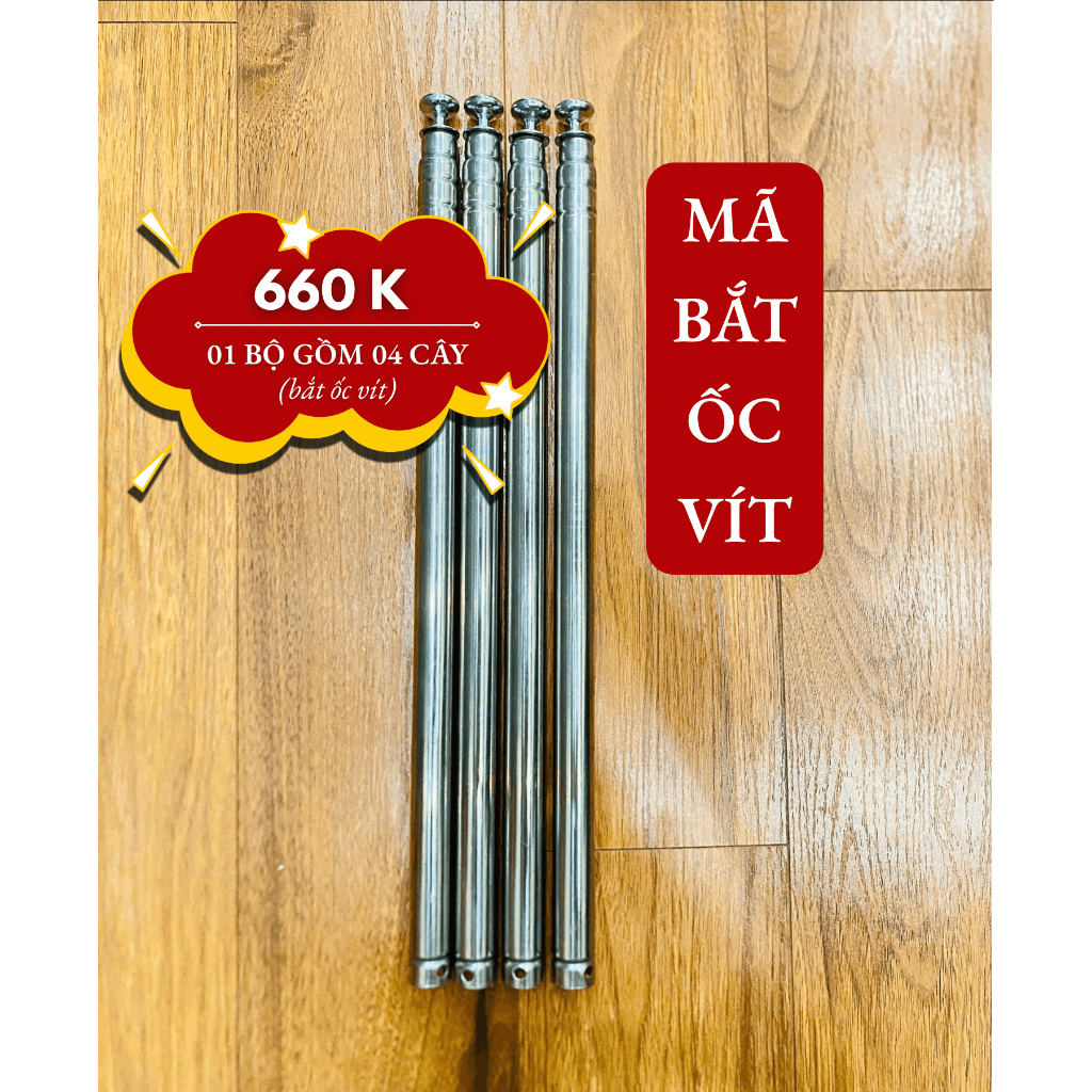 Mã Bắt Ốc Vít Khi Lắp Đặt, Cây treo Màn, Khung Treo Màn, Cọc màn Duy Tùng, Cọc Mùng mã DT03