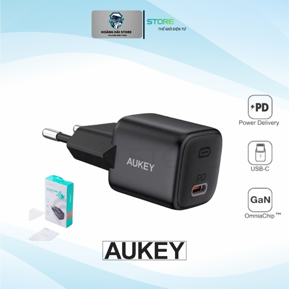 Củ sạc nhanh 20W hãng Aukey Omnia OMNIA USB-C PD PA-B1 - Sạc mọi dòng máy