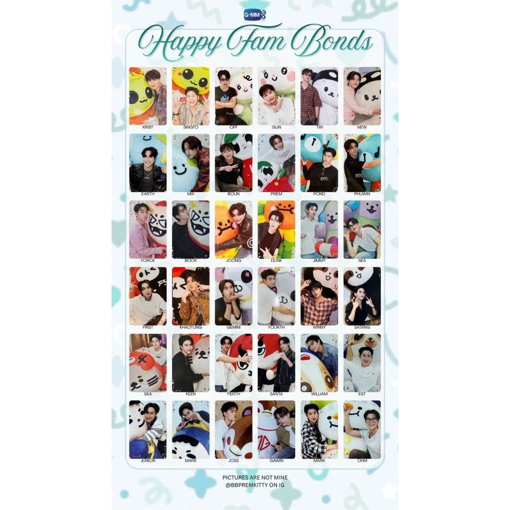 card random boys các đợt nhà gmmtv