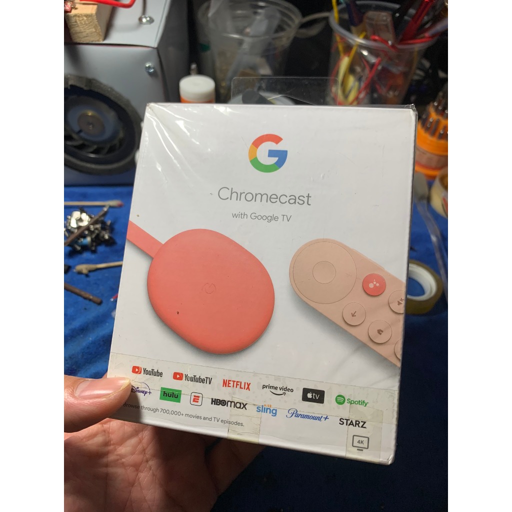 Bộ Google Chromecast Google TV 4K mới 100% bị rách Seal