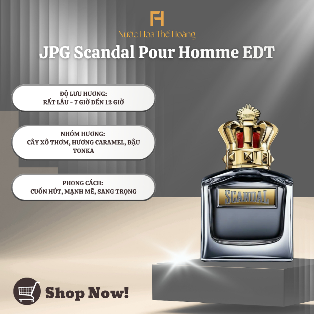 (SHOP MỚI) Nước Hoa Nam Scandal Pour Homme Chiết 10ml - 20ml - Nước Hoa Thế Hoàng Store